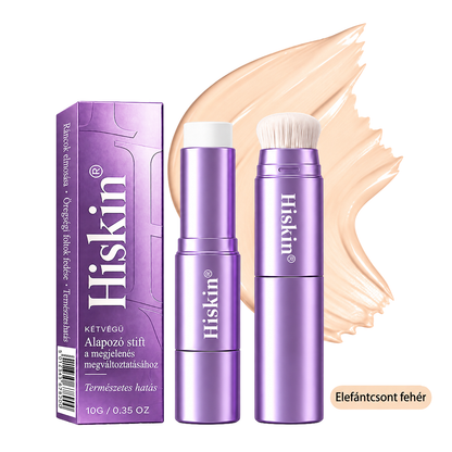 AZ UTOLSÓ 2 ÓRÁBAN · 80% KEDVEZMÉNY!  Hiskin® 2 az 1-ben színváltó alapozó stift | Elfedi az öregségi foltokat, halványítja a finom ráncok láthatóságát és hidratálja a bőrt – beépített ecsettel a fiatalos, ragyogó arcbőrért!🔥