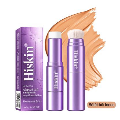 AZ UTOLSÓ 2 ÓRÁBAN · 80% KEDVEZMÉNY!  Hiskin® 2 az 1-ben színváltó alapozó stift | Elfedi az öregségi foltokat, halványítja a finom ráncok láthatóságát és hidratálja a bőrt – beépített ecsettel a fiatalos, ragyogó arcbőrért!🔥