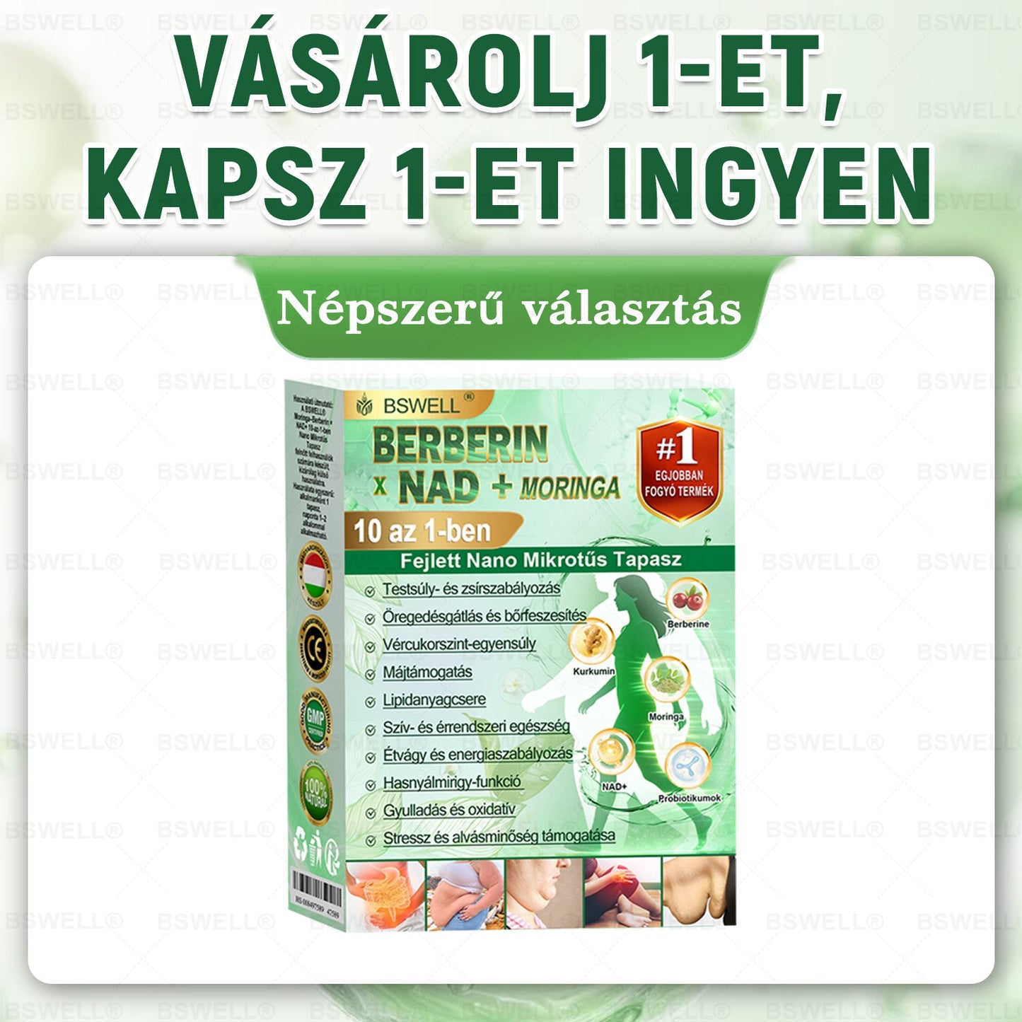💚BSWELL® Nano mikrotűs karcsúsító tapasz (Naponta egyszer már 28 napon belül látható változások láthatók) Alkalmas: elhízás kezelésére, szív- és érrendszeri egészségre, cukorbetegség kezelésére, alvási apnoéra és bélrendszeri problémákra🍀🍀