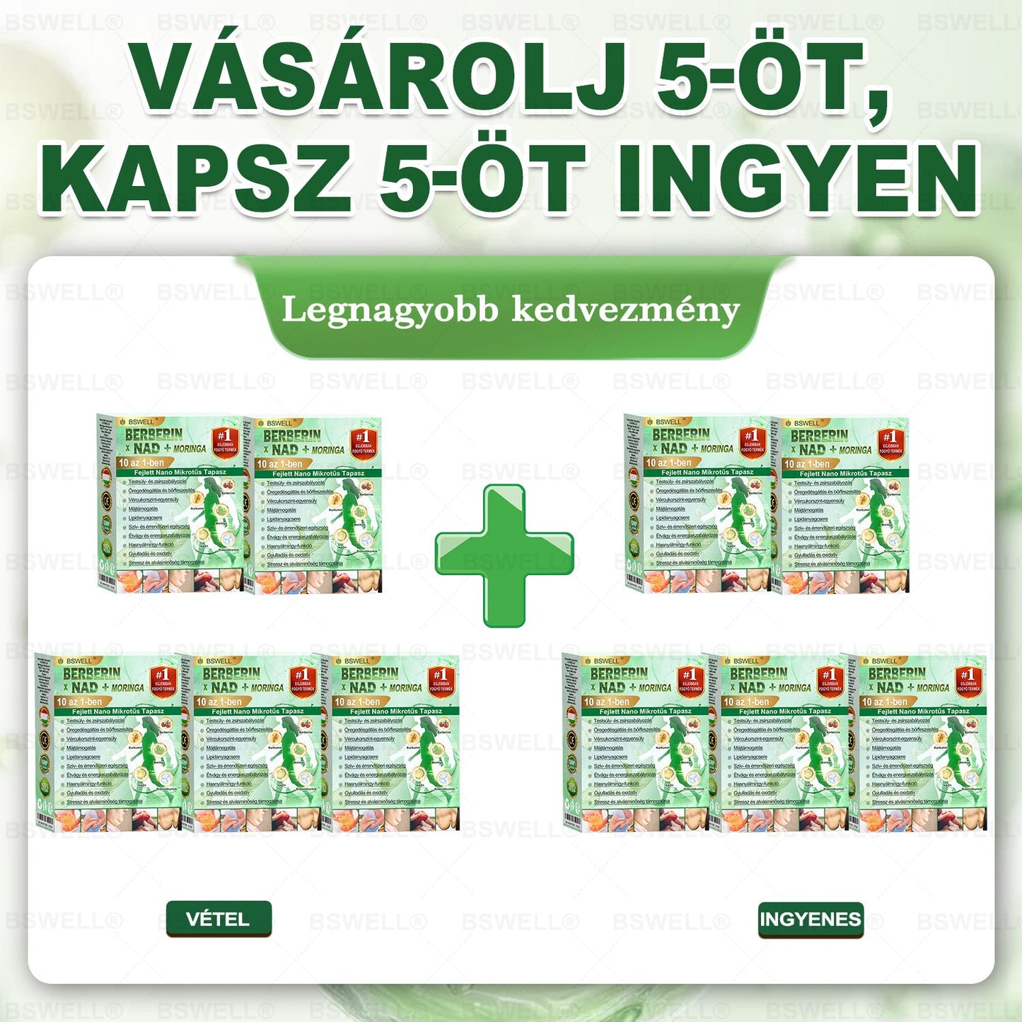 💚BSWELL® Nano mikrotűs karcsúsító tapasz (Naponta egyszer már 28 napon belül látható változások láthatók) Alkalmas: elhízás kezelésére, szív- és érrendszeri egészségre, cukorbetegség kezelésére, alvási apnoéra és bélrendszeri problémákra🍀🍀