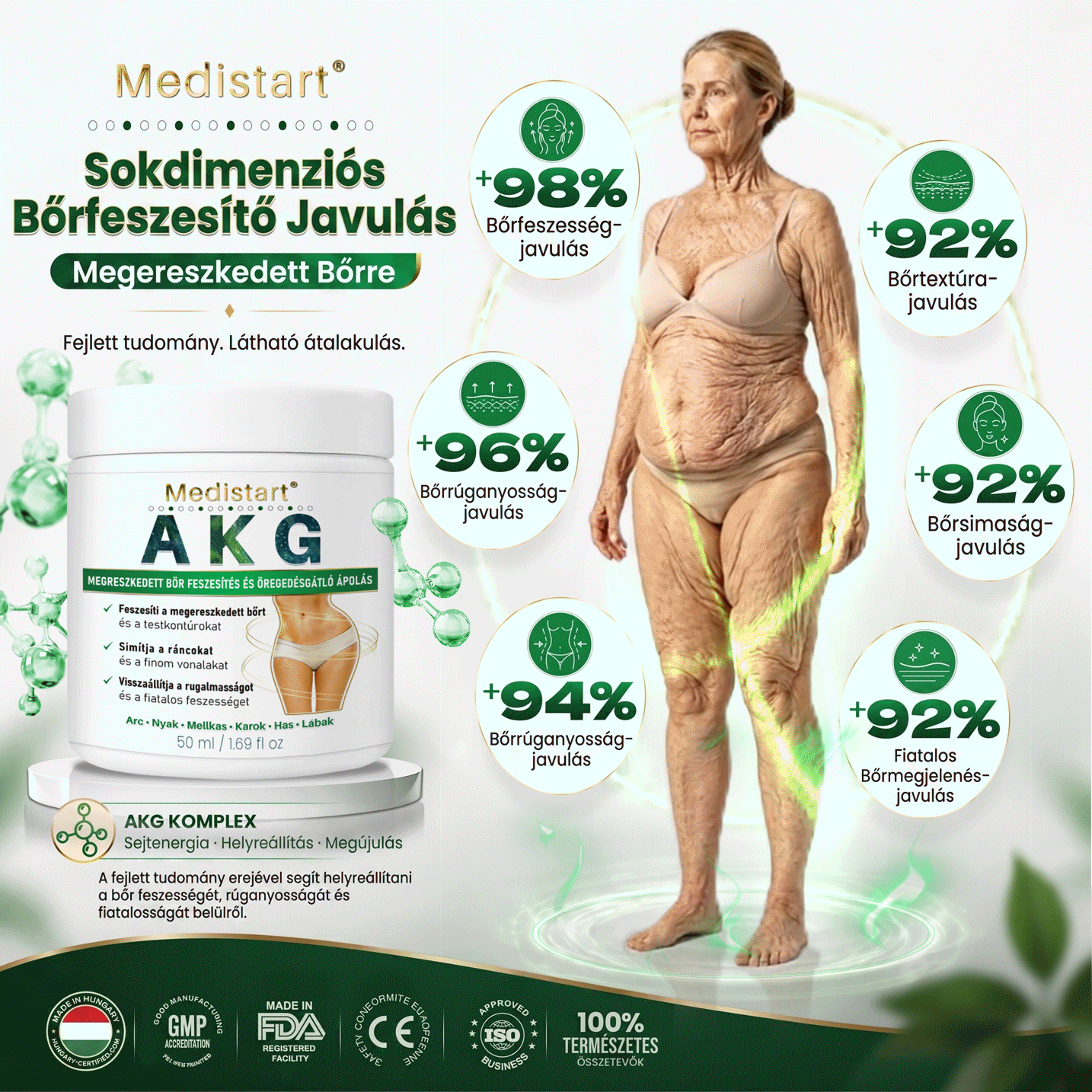 💟Medistart® AKG BŐRFESZESÍTŐ & ÖREGEDÉS ELLENI ÁPOLÁS 👍