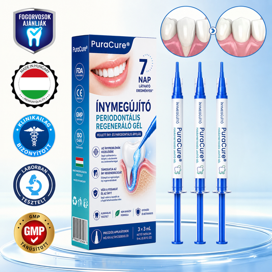 🇭🇺👨‍⚕️✅🦷 PuraCure® ÍNYMEGÚJÍTÓ – Parodontális helyreállító gél ✨