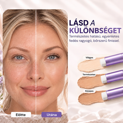 AZ UTOLSÓ 2 ÓRÁBAN · 80% KEDVEZMÉNY!  Hiskin® 2 az 1-ben színváltó alapozó stift | Elfedi az öregségi foltokat, halványítja a finom ráncok láthatóságát és hidratálja a bőrt – beépített ecsettel a fiatalos, ragyogó arcbőrért!🔥